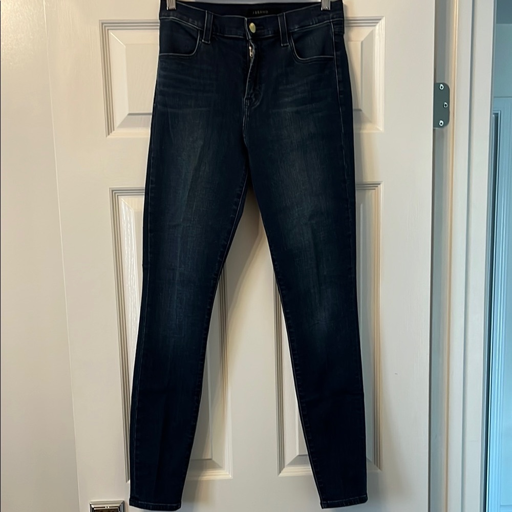J Brand Maria High Rise Dark Skinny Jeans